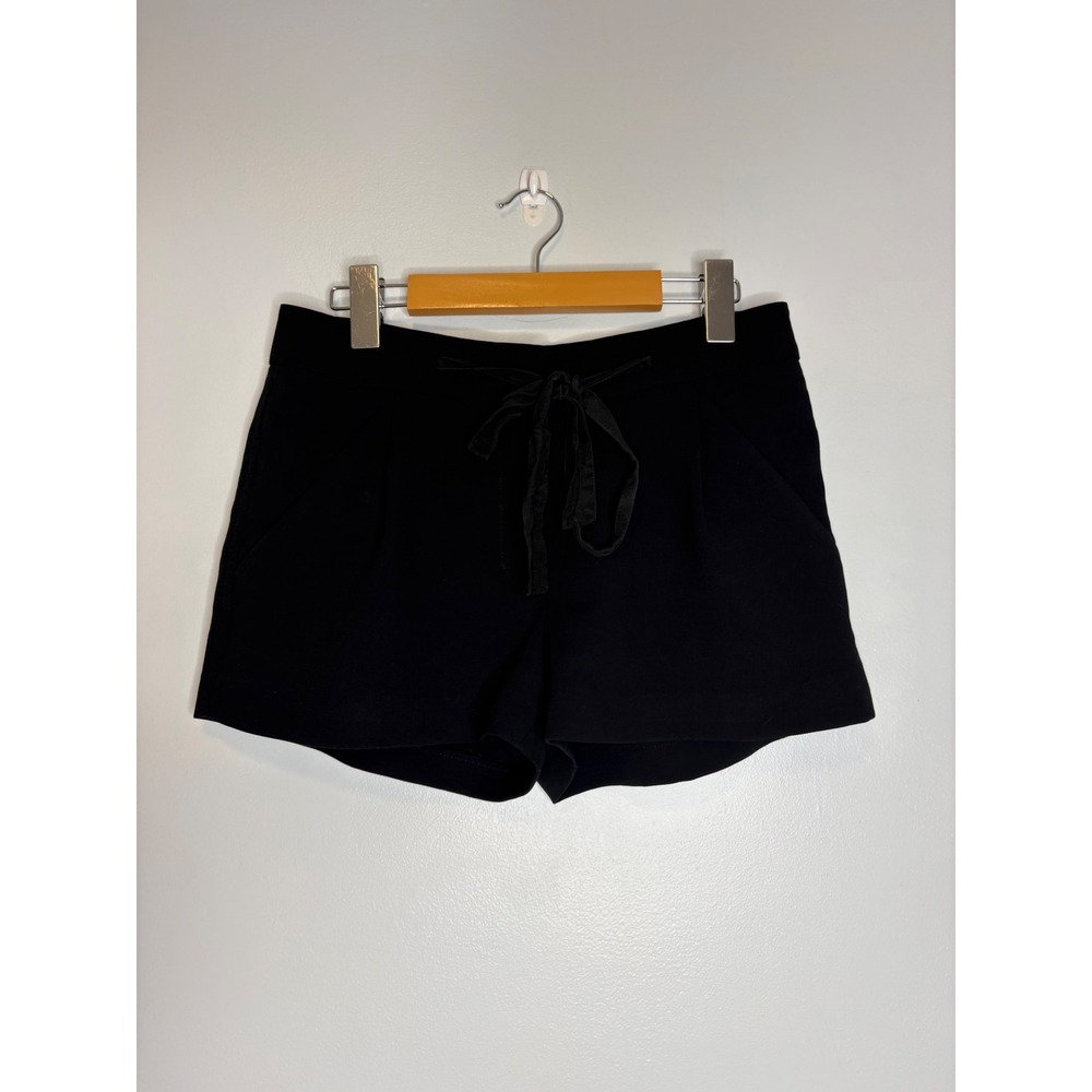Wilfred Aritzia Black Tie Waist High Rise Dress Shorts Size 0